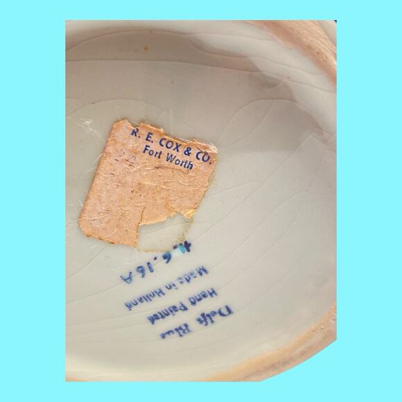 Vtg Delft Blue 9” Pitcher Made in Holland Blue White Floral Hand Painted H.6.16A - Picture 6 of 14